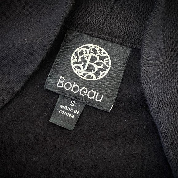 Bobeau Open Front Long Black Cardigan - Picture 12 of 12